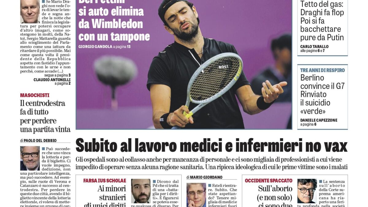 Oggi in edicola