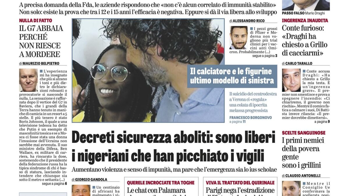 Oggi in edicola