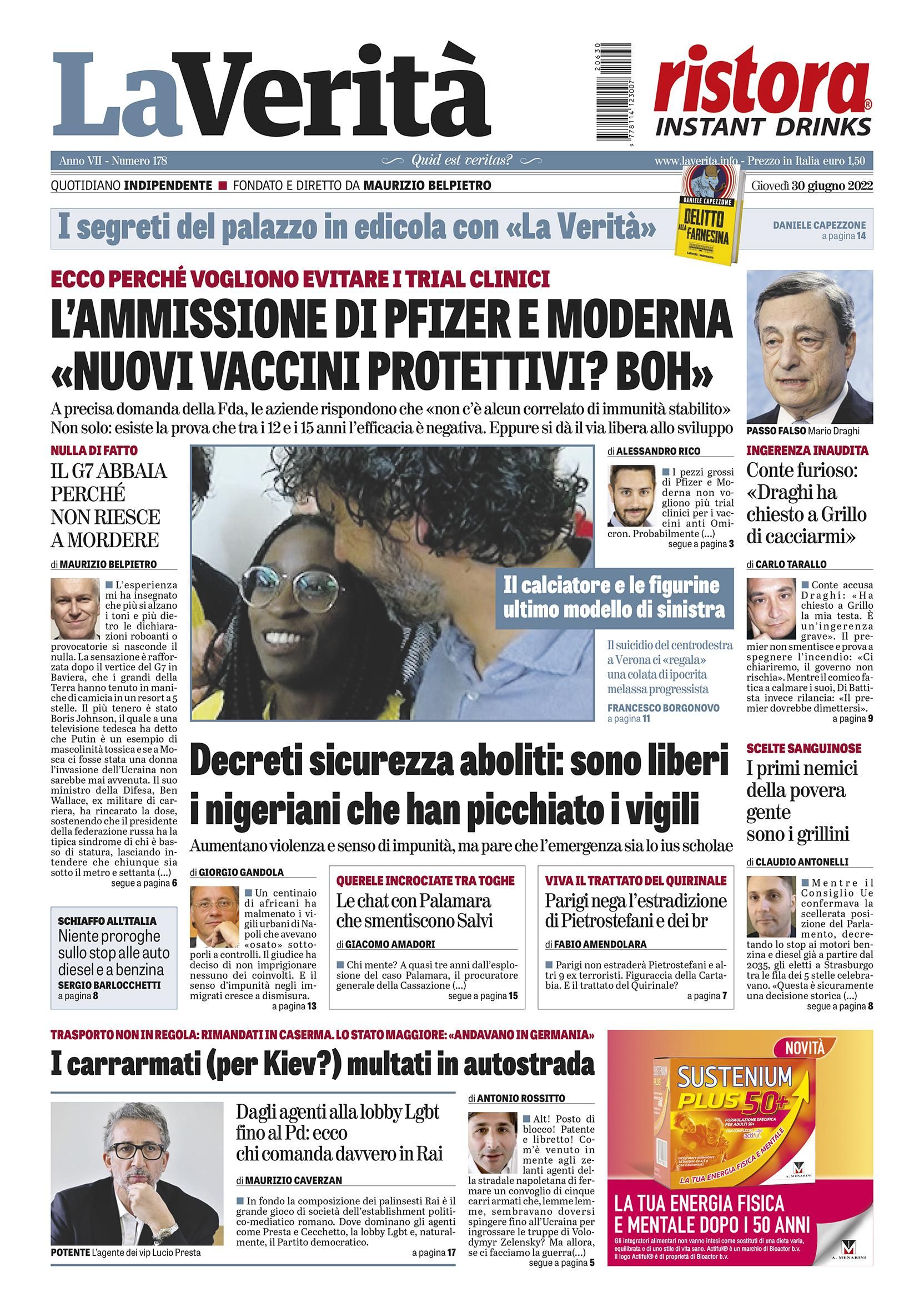 Oggi in edicola