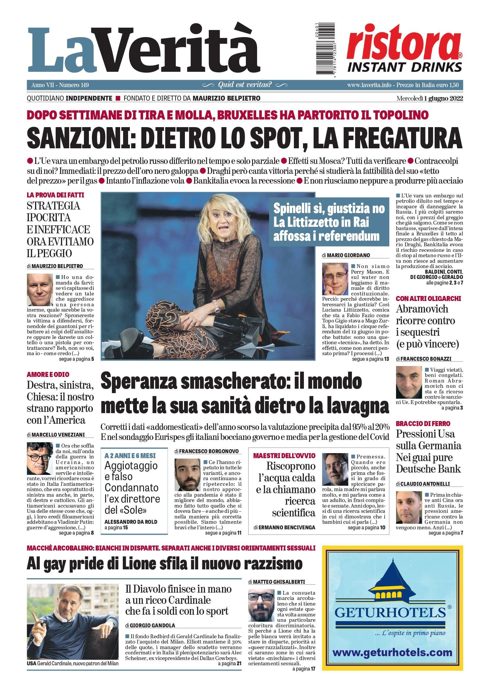 Oggi in edicola