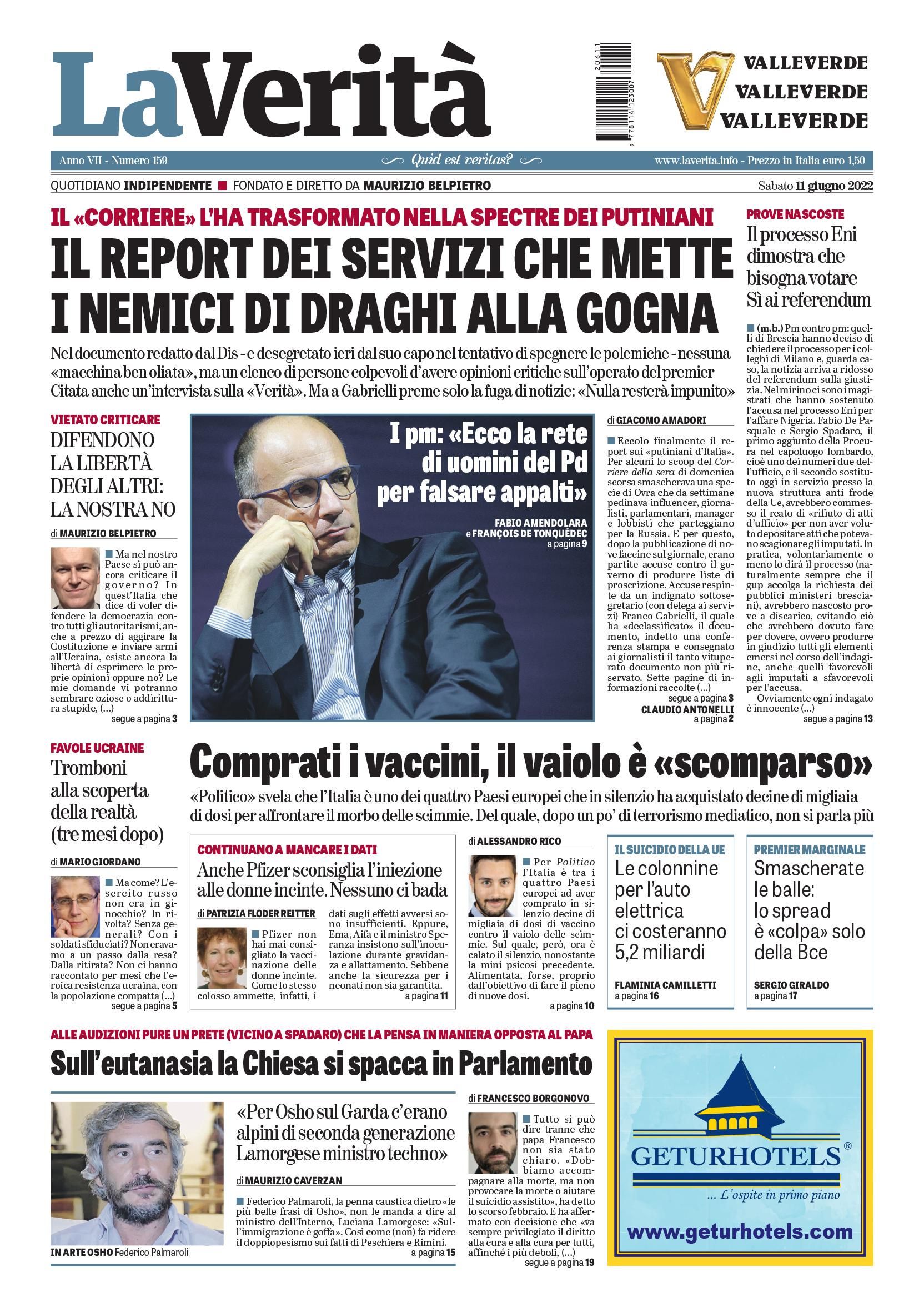 Oggi in edicola