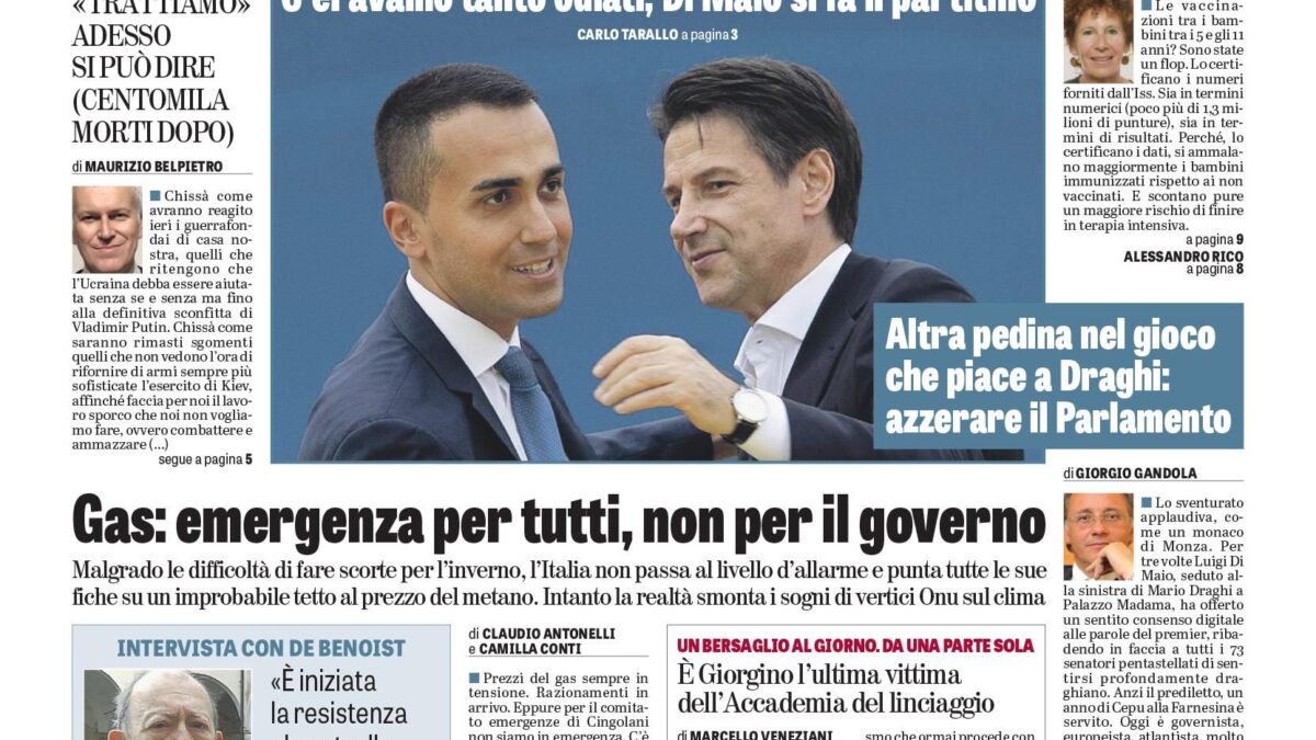 Oggi in edicola