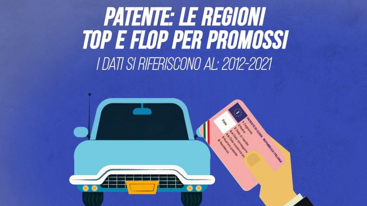 Patente: le regioni top e flop per promossi
