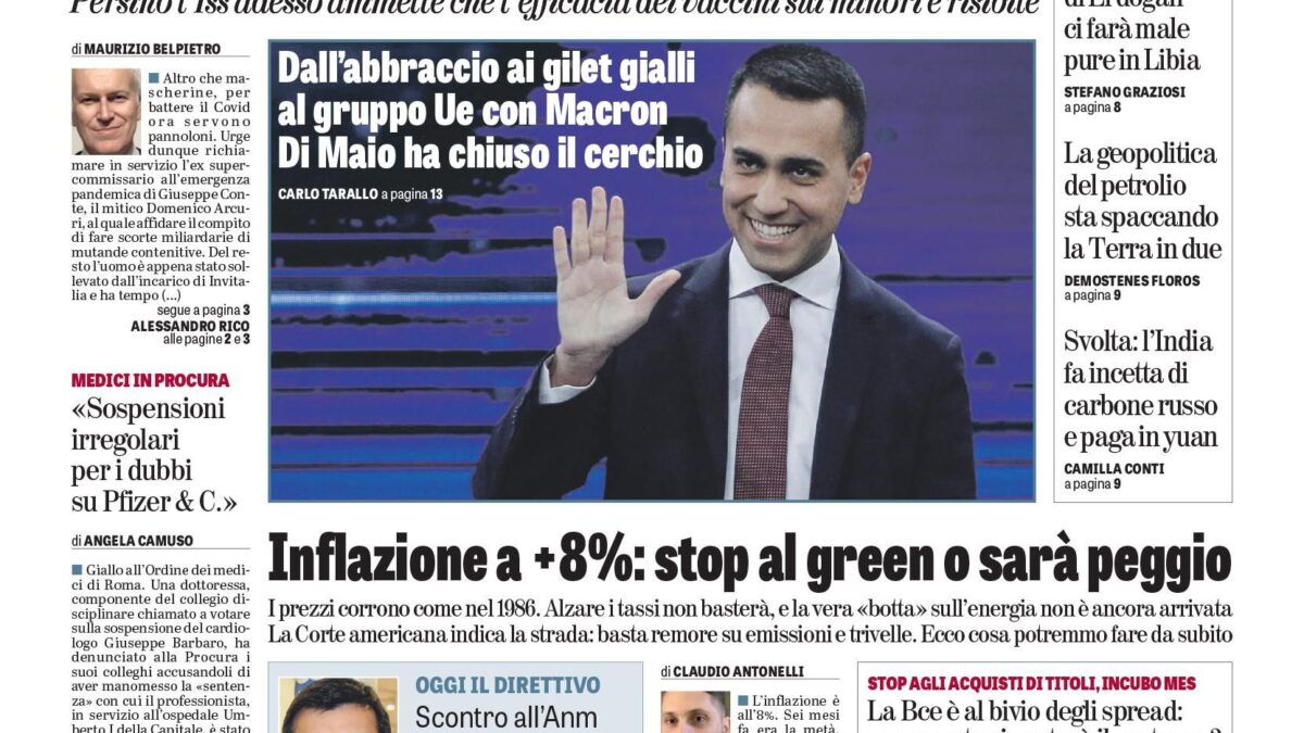 Oggi in edicola
