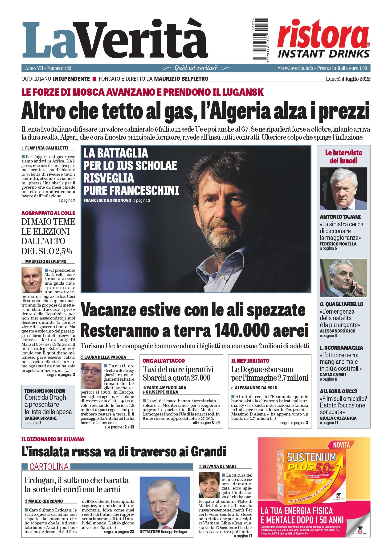 Oggi in edicola