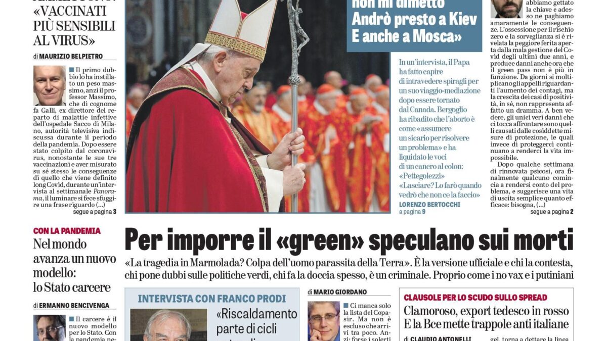 Oggi in edicola