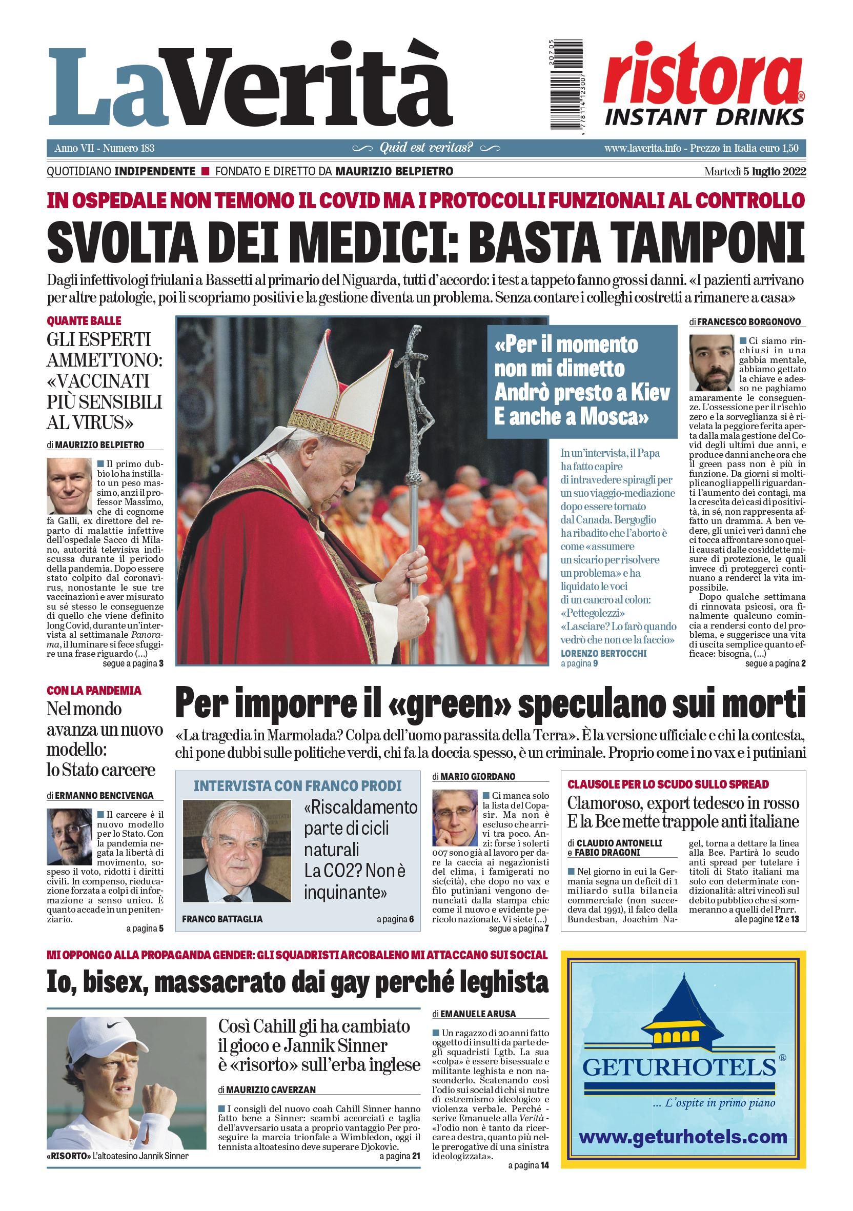 Oggi in edicola