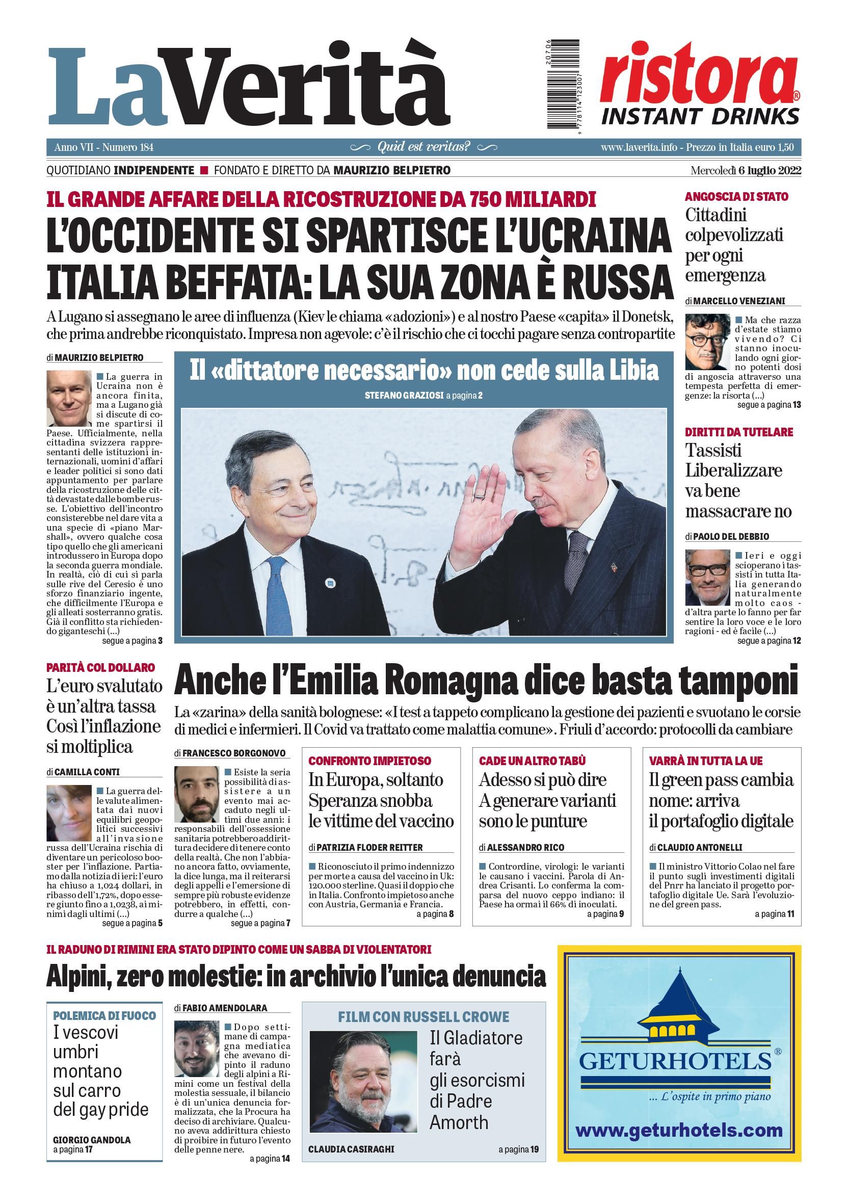 Oggi in edicola