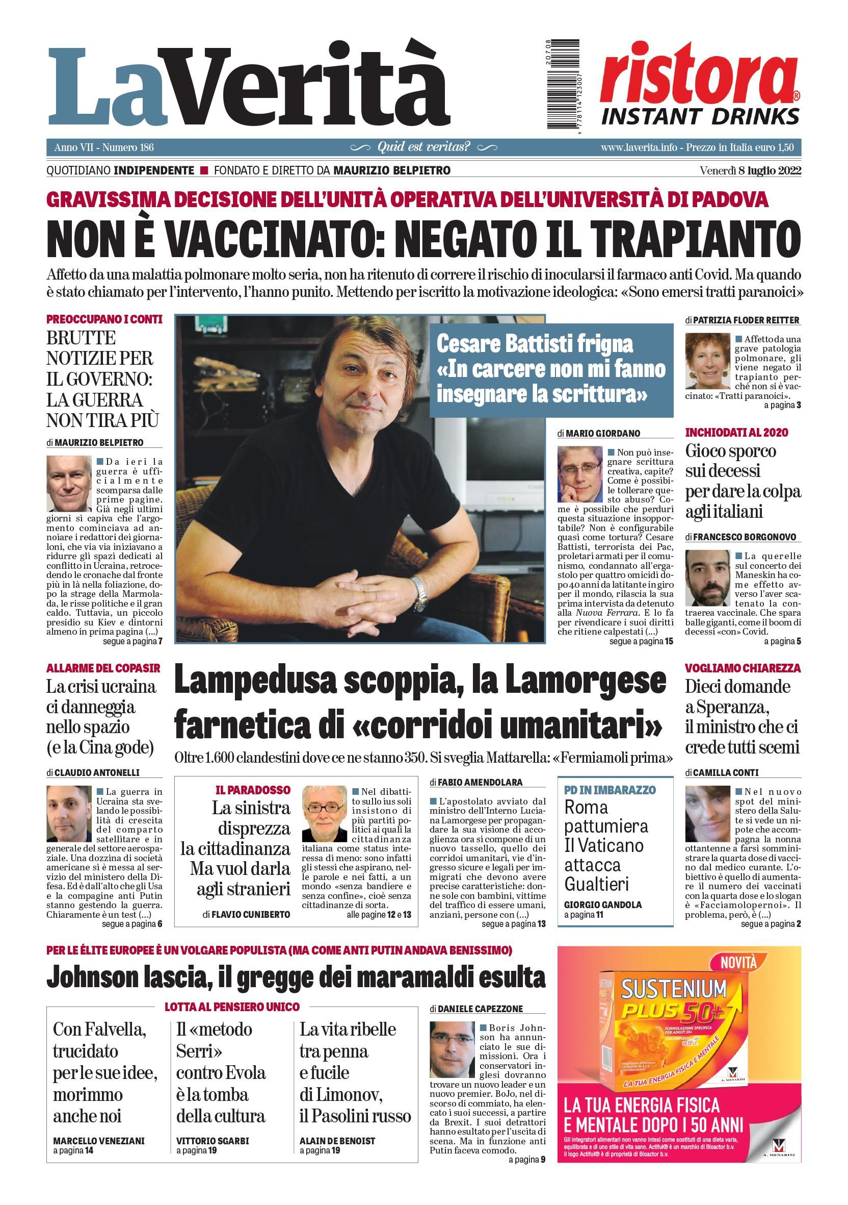 Oggi in edicola