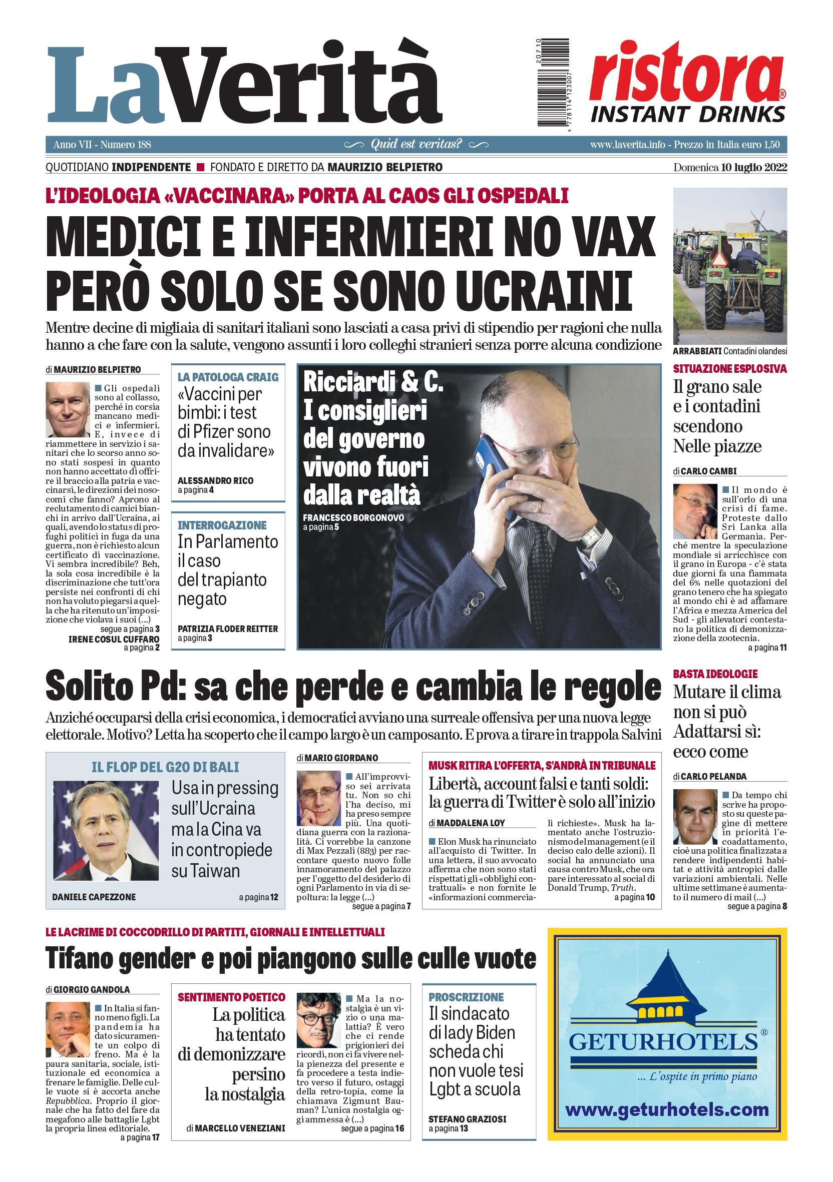 Oggi in edicola