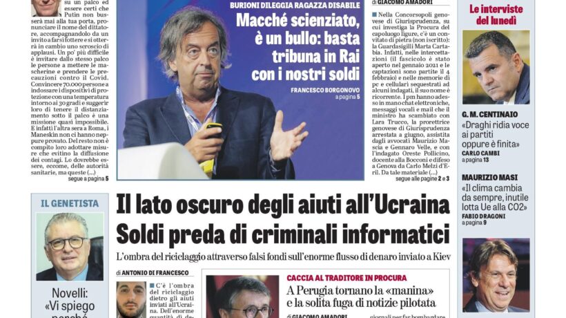 Oggi in edicola
