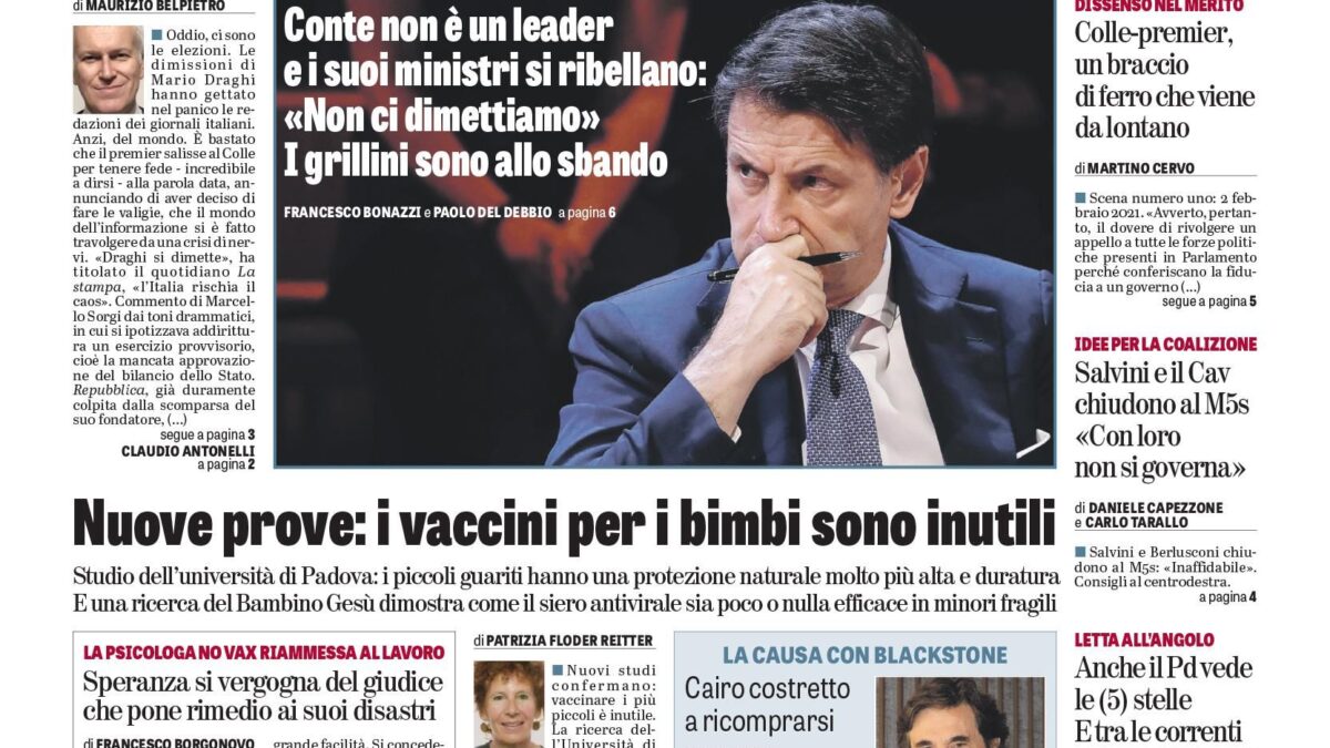 Oggi in edicola