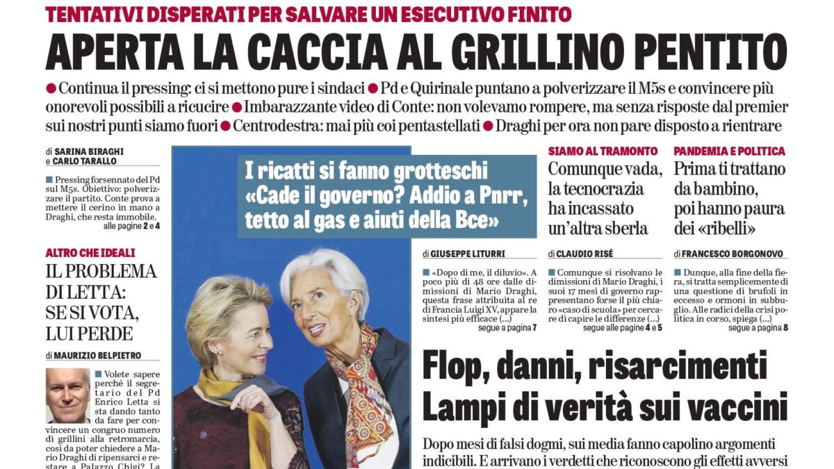 Oggi in edicola