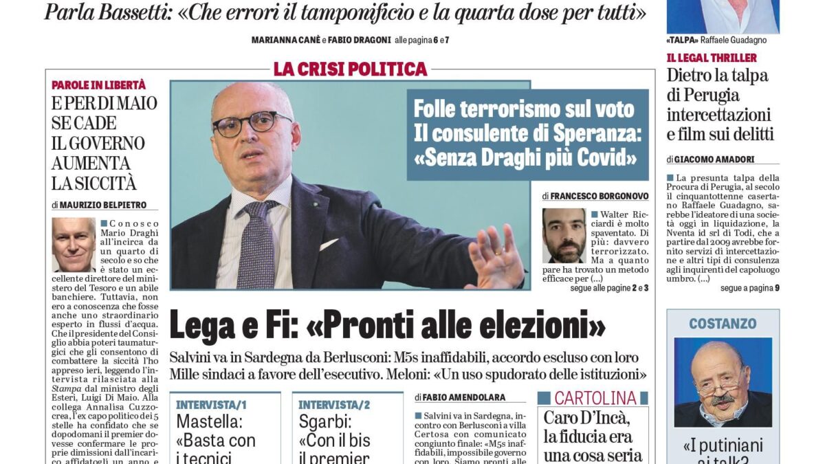 Oggi in edicola