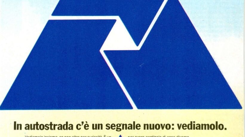 1977. Pubblicità dopo la fusione Alemagna-Motta-Pavesi nel gruppo Iri-Sme (archivio Autogrill)