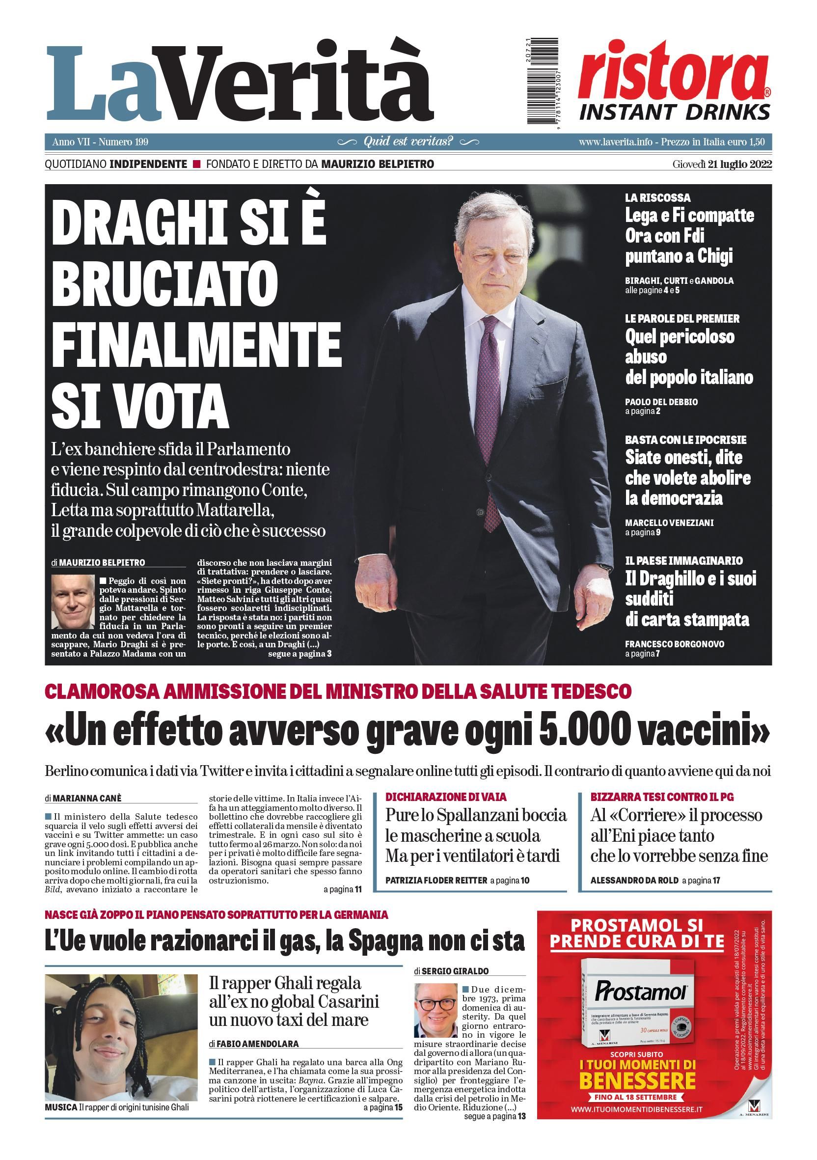 Oggi in edicola