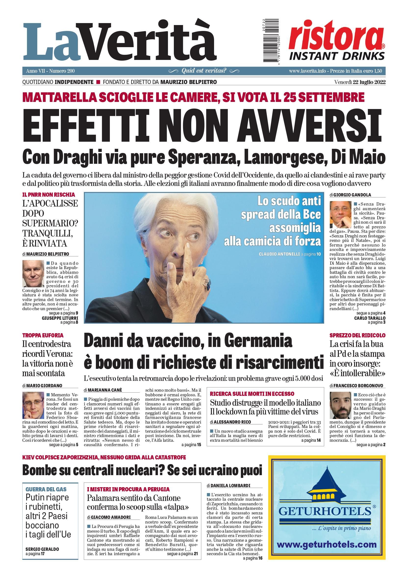 Oggi in edicola