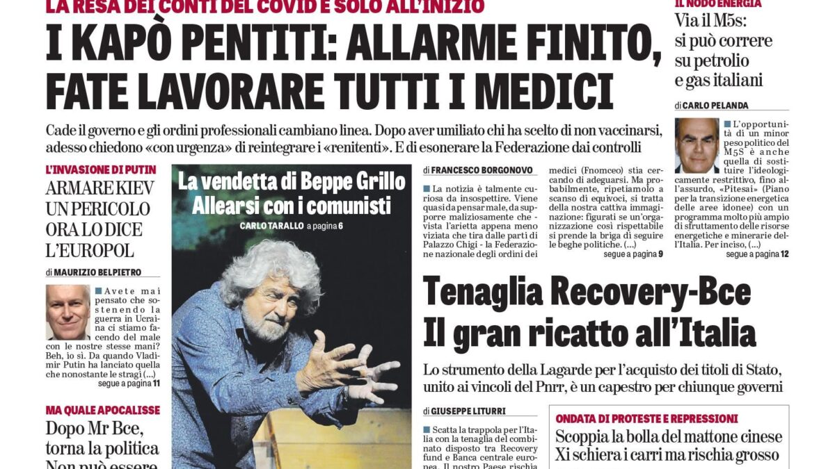 Oggi in edicola