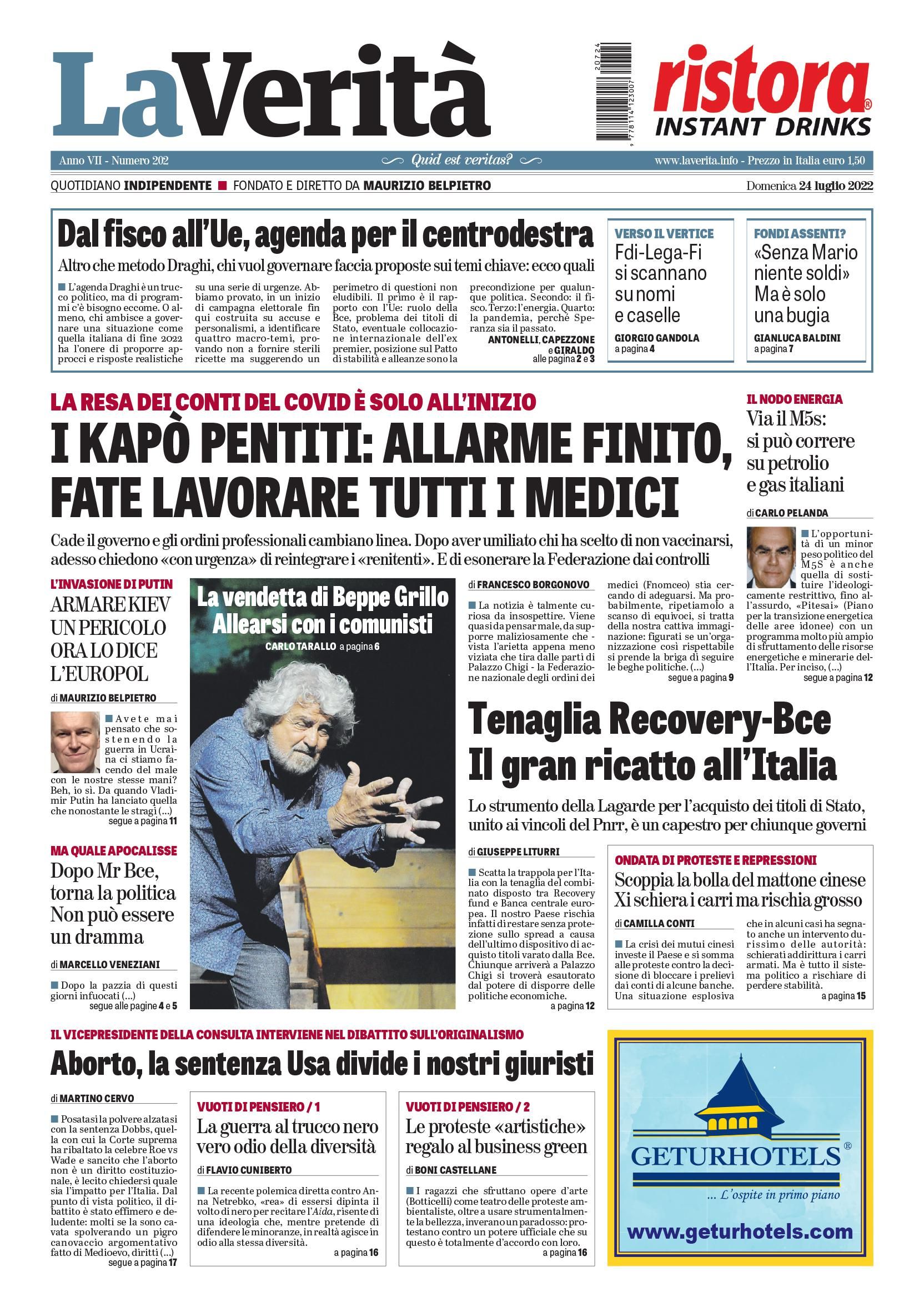 Oggi in edicola