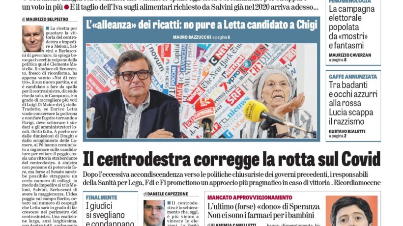Oggi in edicola