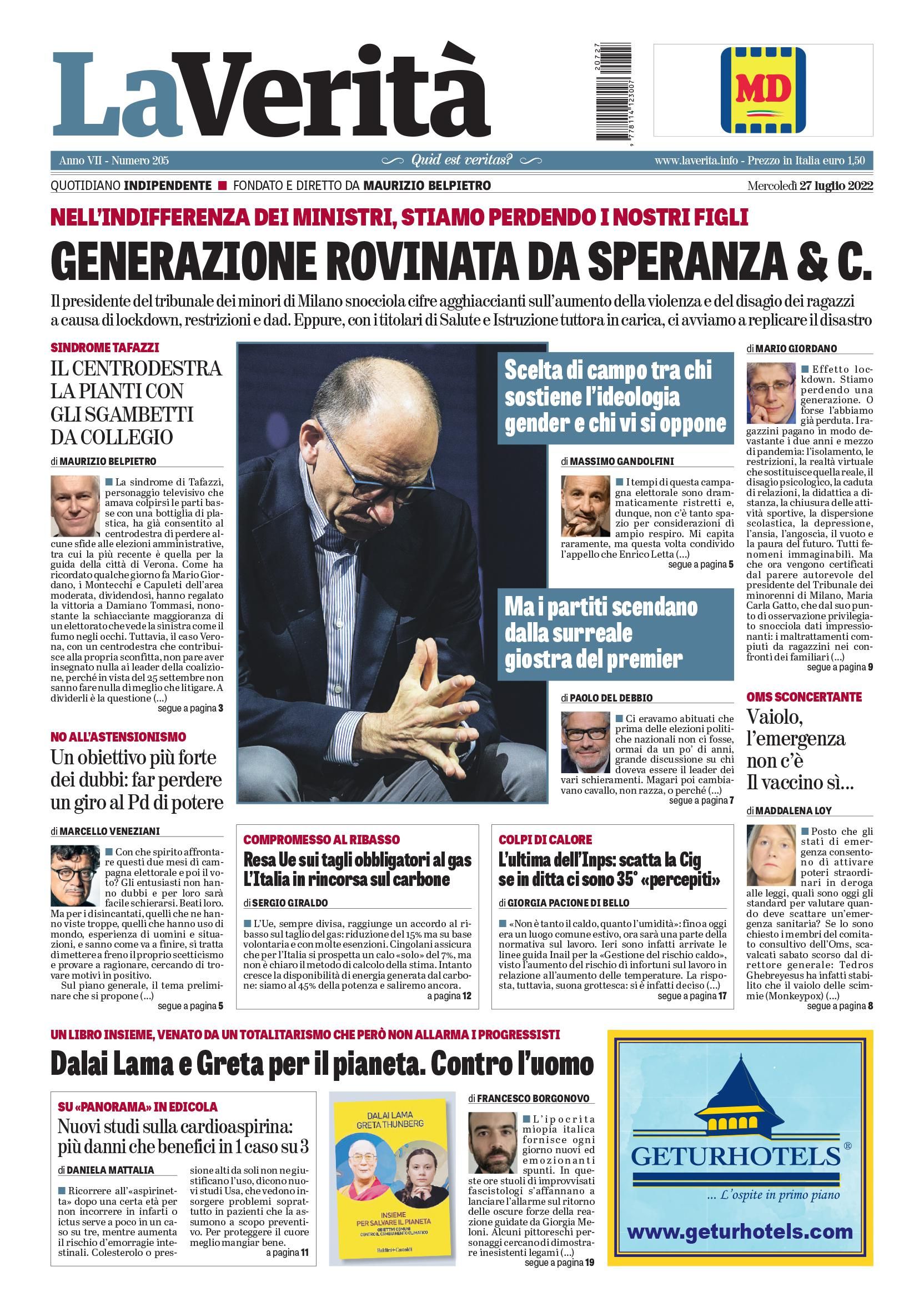 Oggi in edicola