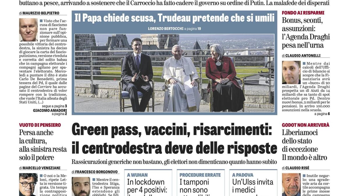 Oggi in edicola
