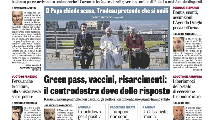 Oggi in edicola