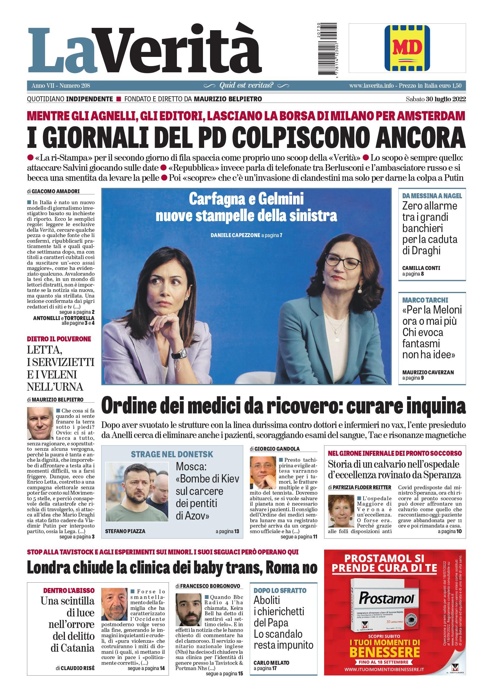 Oggi in edicola