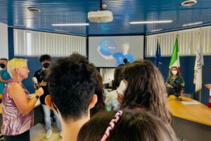 Il collegamento in diretta dallo spazio di Samantha Cristoforetti con i bambini di Matera