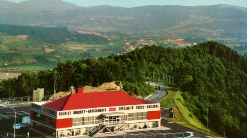 Stazione di servizio Aglio, presso Barberino del Mugello. Con market e specialità locali (archivio Autogrill)