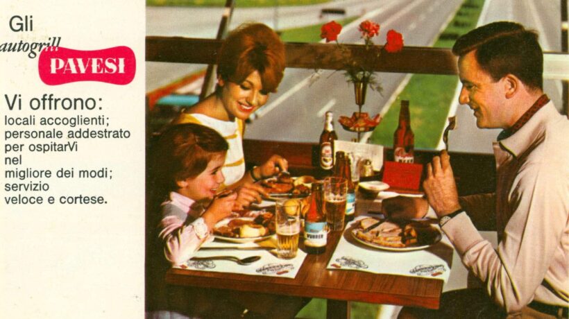 Anni Sessanta. Famiglia italiana del «boom» nella pubblicità degli Autogrill Pavesi (archivio Autogrill)