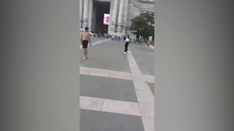 Rissa fra nordafricani davanti alla Stazione Centrale di Milano