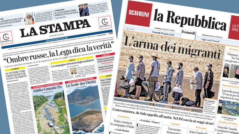 I giornali del Pd colpiscono ancora