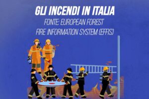 Gli incendi in Italia