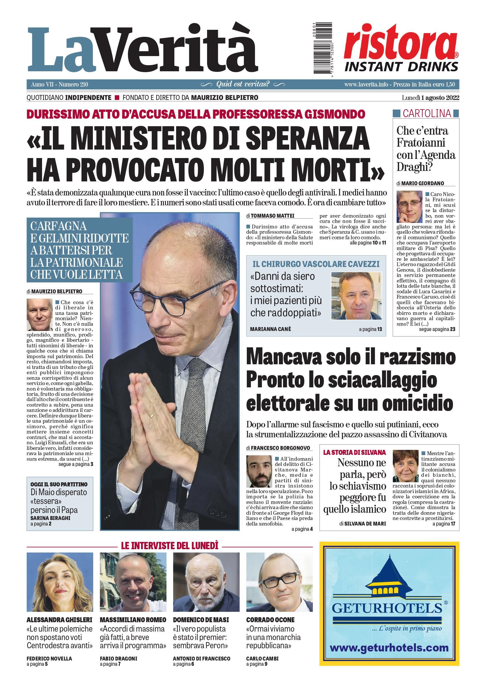 Oggi in edicola