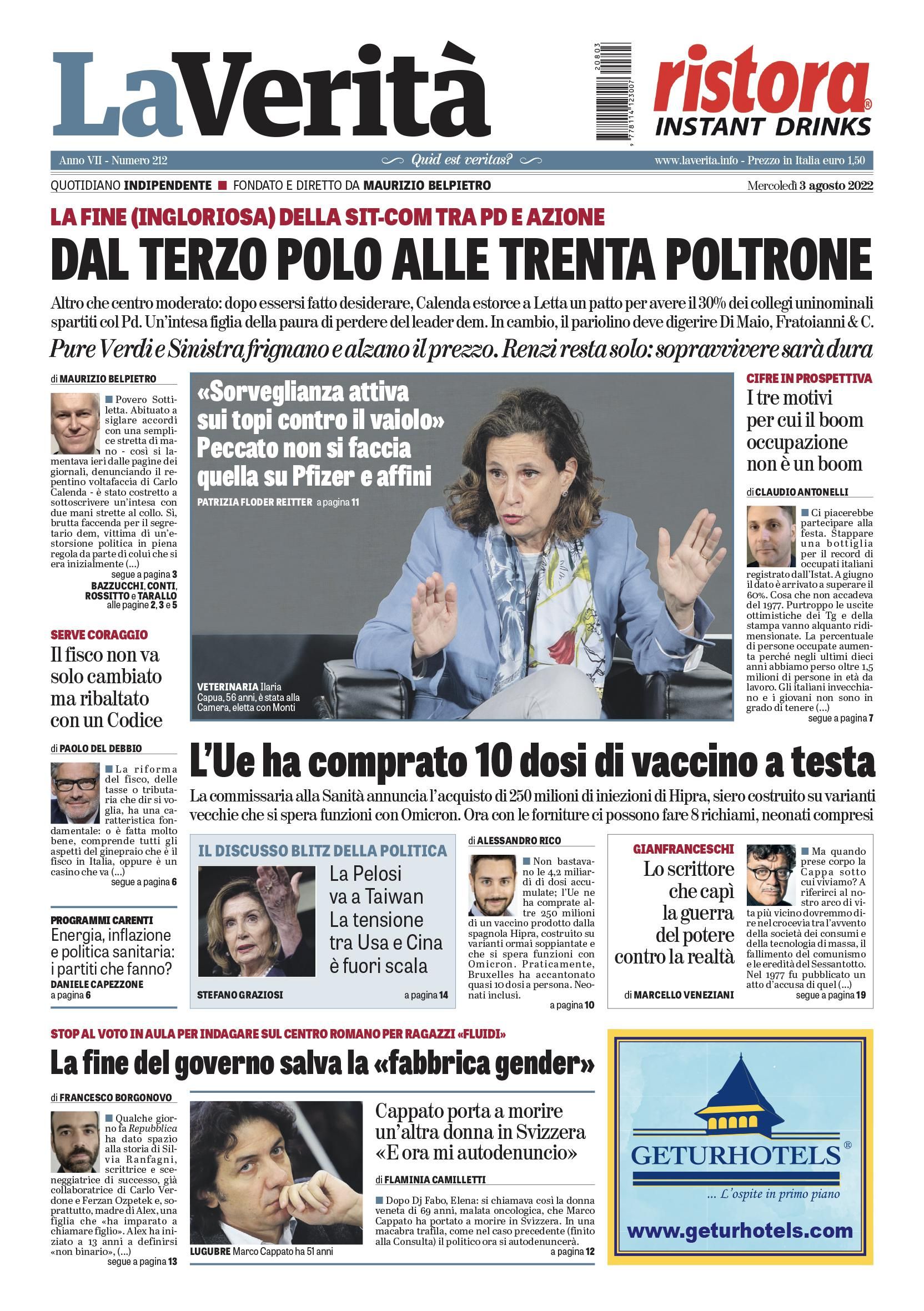 Oggi in edicola