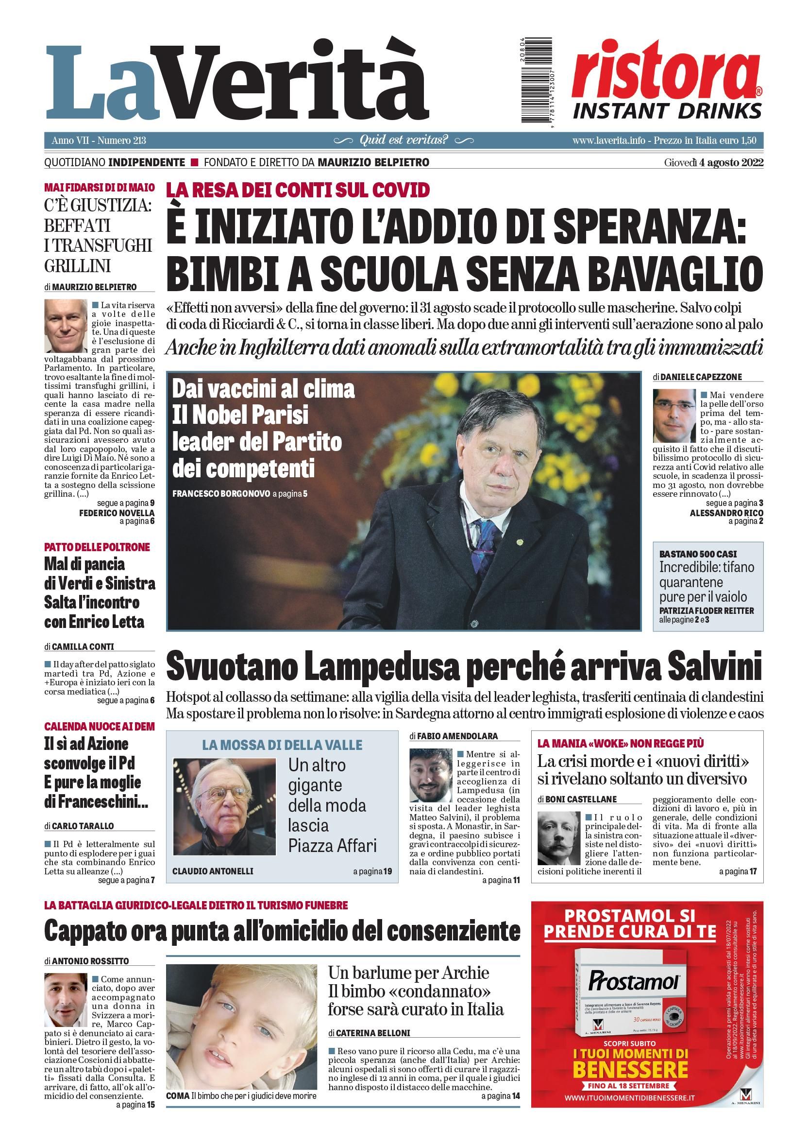 Oggi in edicola