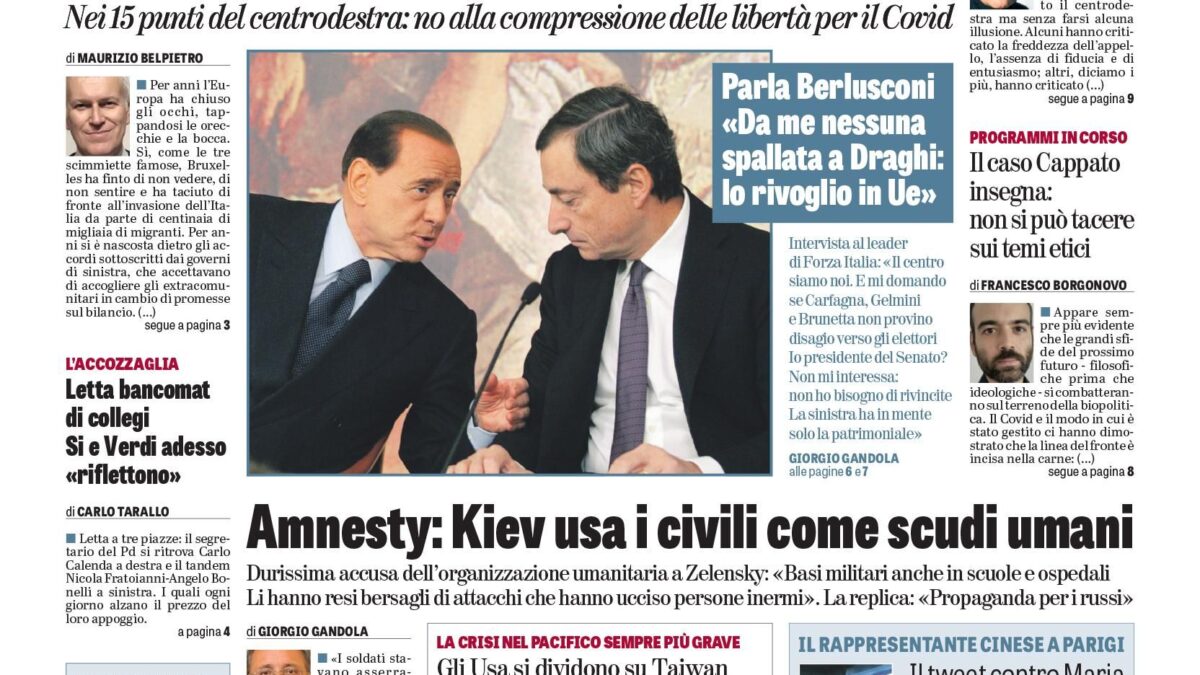 Oggi in edicola