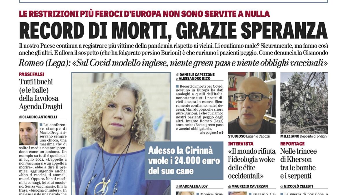 Oggi in edicola