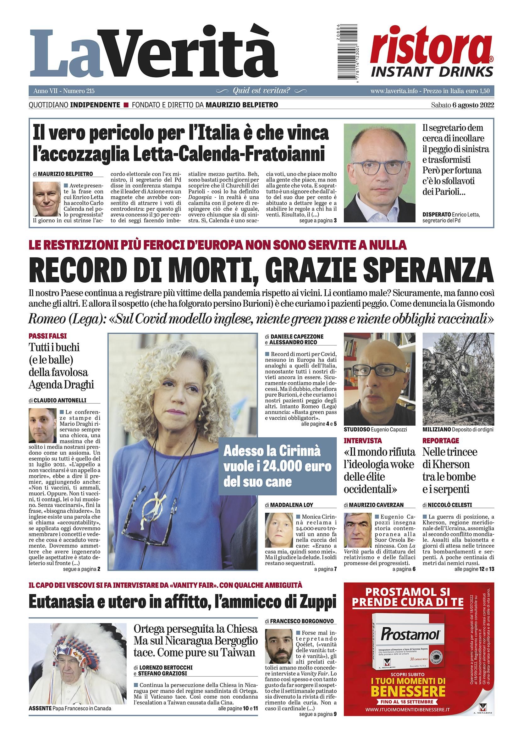 Oggi in edicola