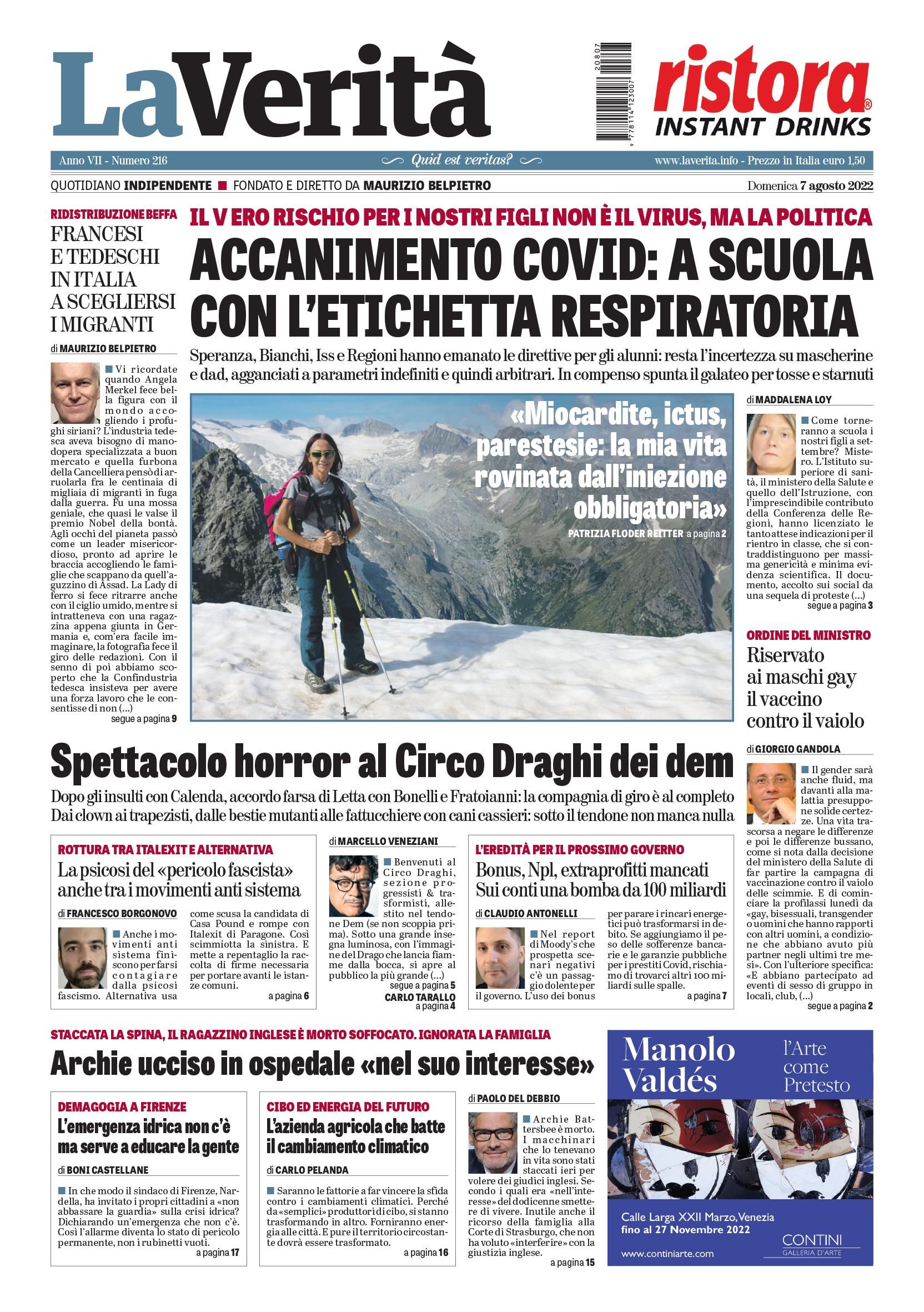 Oggi in edicola