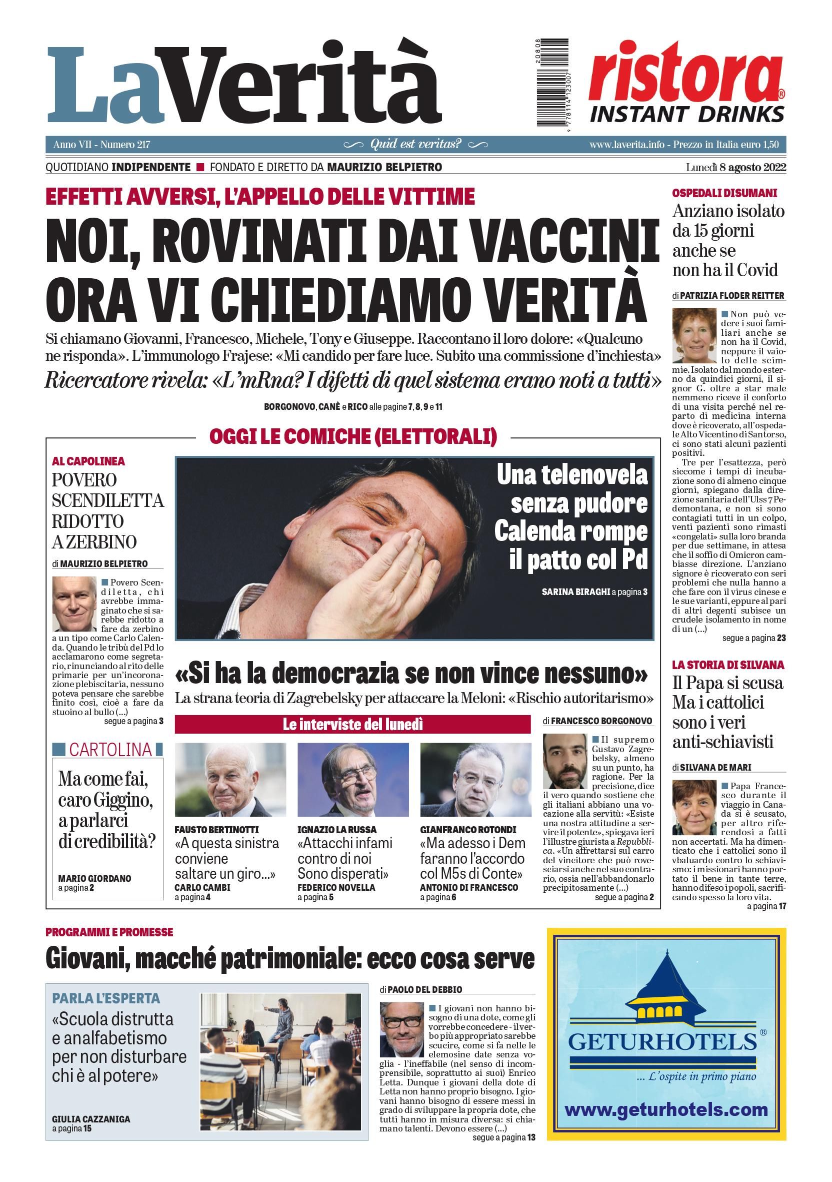 Oggi in edicola