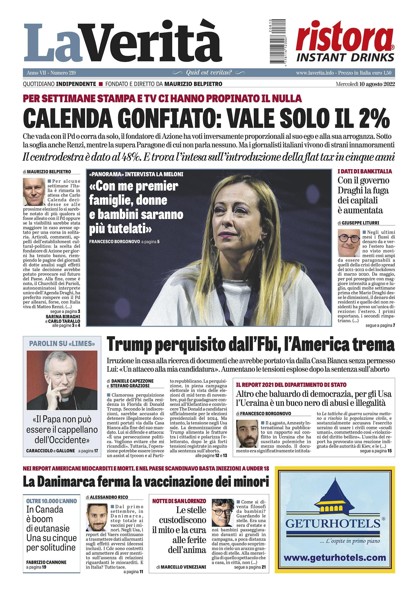 Oggi in edicola