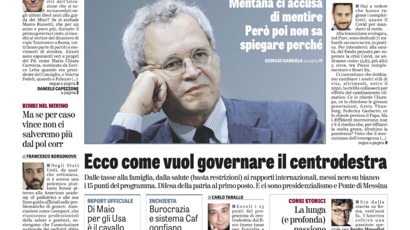 Oggi in edicola