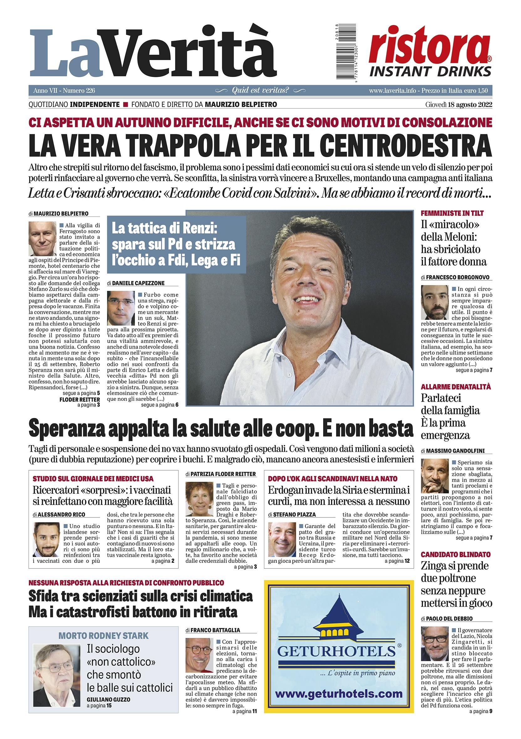 Oggi in edicola