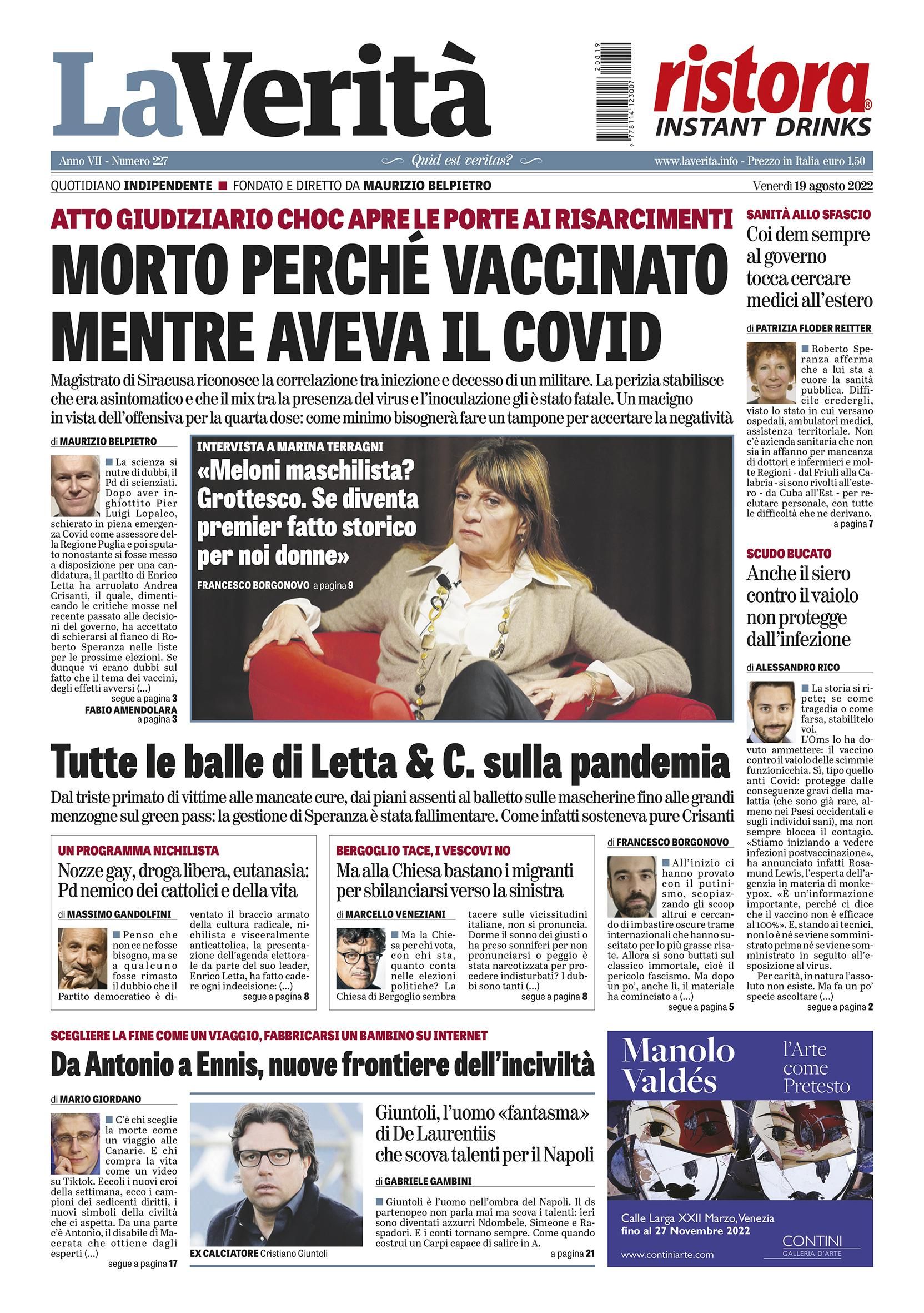 Oggi in edicola