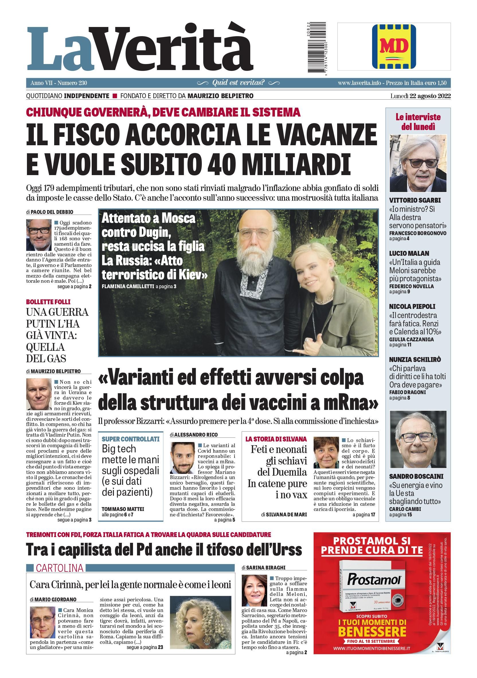 Oggi in edicola