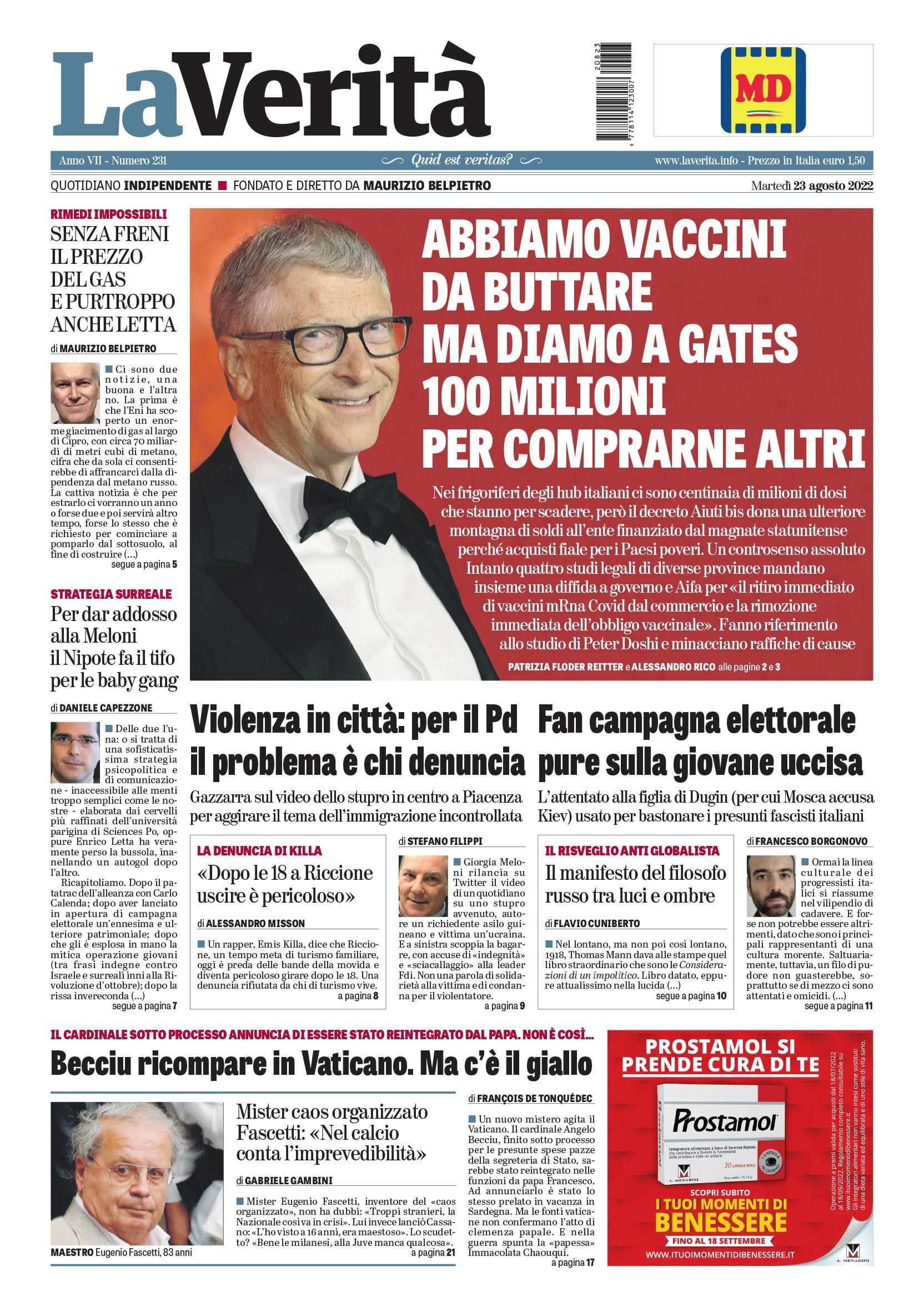 Oggi in edicola