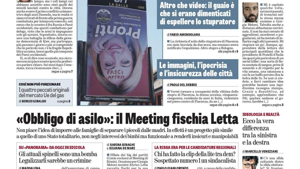 Oggi in edicola