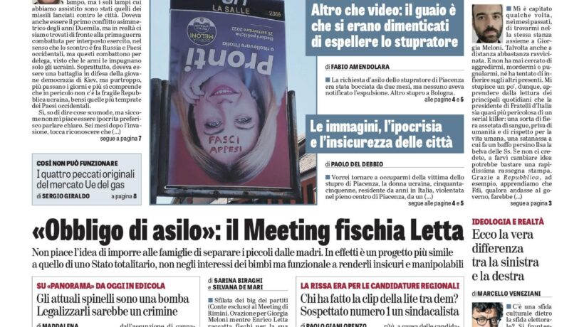 Oggi in edicola
